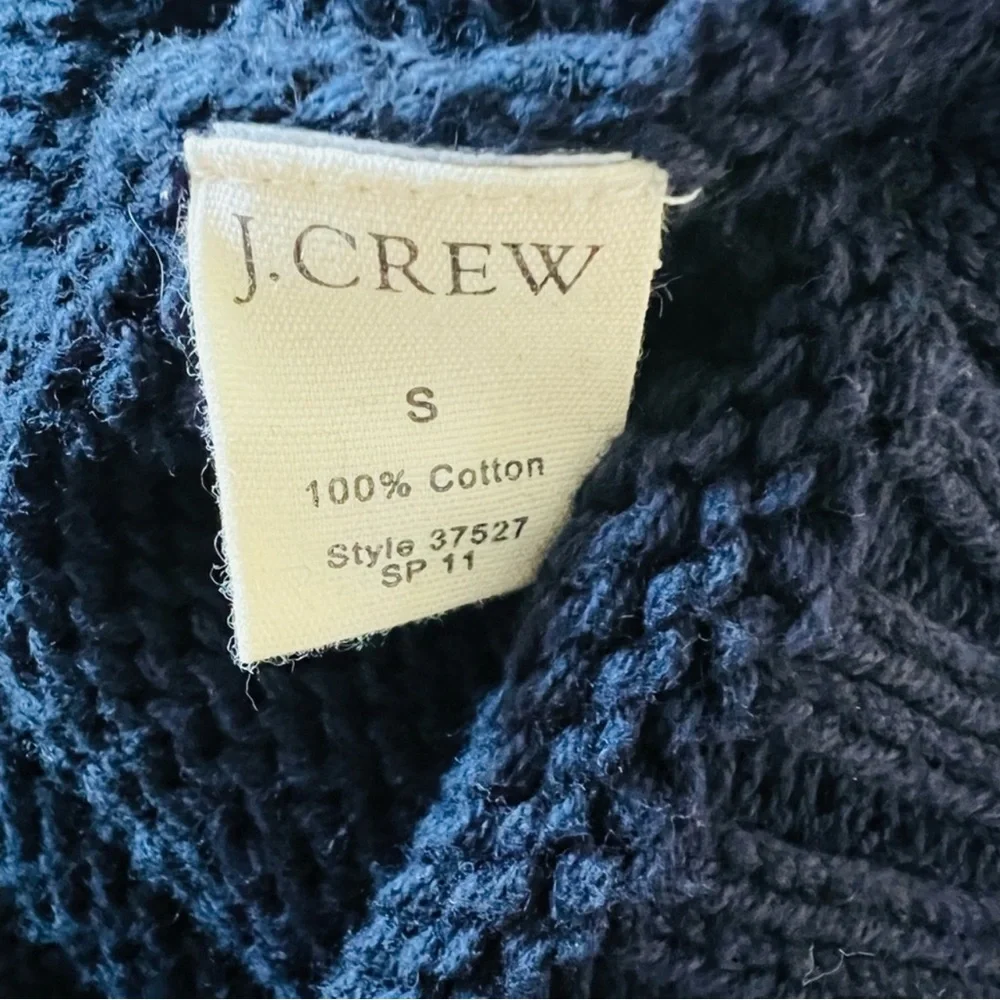 J. Crew Blue Navy Knit Pullover Sweater Small